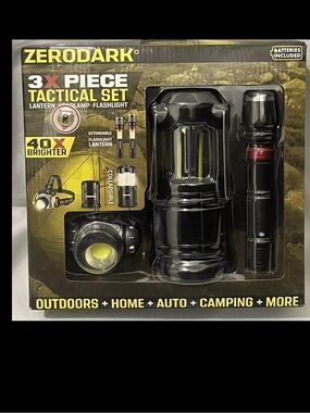 Zerodark 3X Piece Tactical Set 40X Brighter (S-ZTS3N-RV) (BATTERIES INCLUDED)NEW